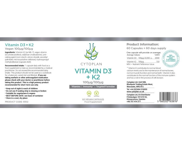 Vitamin D3 & K2