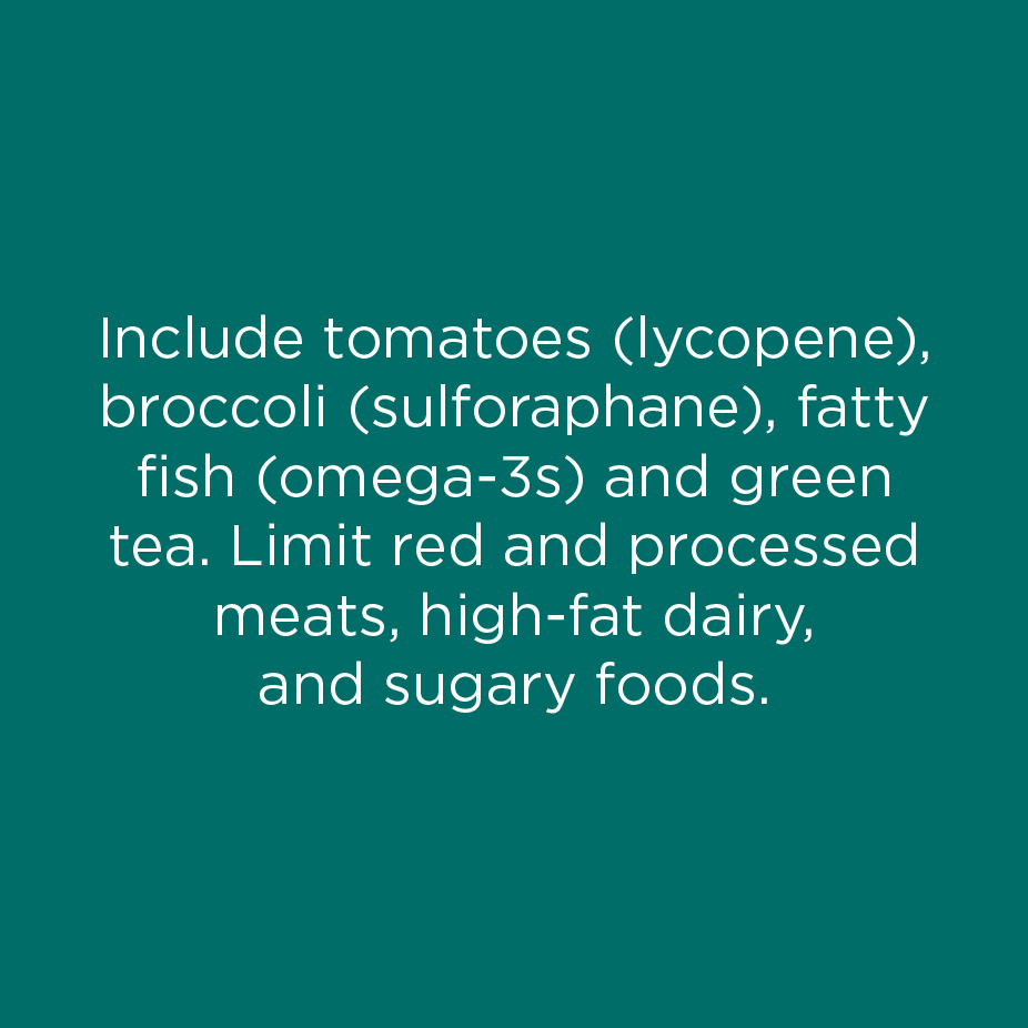Eat prostate-friendly foods information