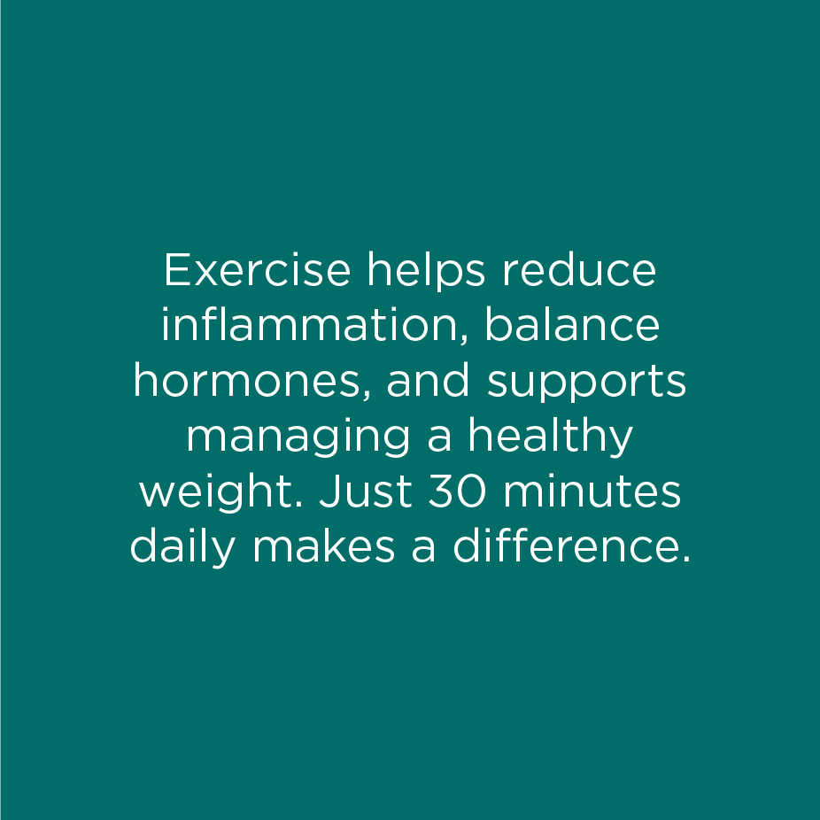 Prioritise Regular Exercise information